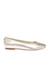 Valisa Gold Closed Flats & Ballerinas