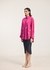 Scallop hem Shirt with tendril embroidery