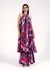 Pleated Dress With Abstract Print