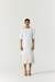Iris Applique White Dress