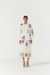White Botanical Skirt