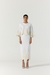 Iris White Applique Motif Skirt