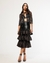 Sequin Mandala Black Cape