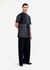 Bandhani Black Men's Short Kurta