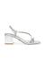 Bejewel Silver Heel Sandals