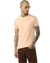 Cotton Spandex Raw Hem Solid Basic Slim Fit Tee