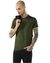 Cotton Spandex Raw Hem Solid Basic Slim Fit Tee