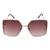 STEVE MADDEN | X17460 Shiny Gold-Crystal Brown  Sunglasses