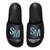 SM-1589 BLACK/BLUE SLATE POOL SLIDERS