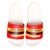 STEVE MADDEN | SM-1592 RED/GOLDEN HASE POOL SLIDERS