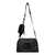 Bevie Quiled Black Satchel
