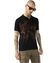Men's Short Sleeve Polo T-Shirt with Leaf Motif