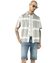 Graphic Abstract Geometric Boxy Fit Short Sleeve Viscose Shirt