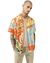Abstract Print Cuban Collar Shirt