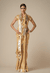 Beige Diamond Gota Saree