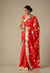 Red Diamond Gota Saree