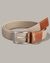 Elastic Braided Solid colour Belt with Buckle Closure