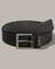 High-low Vintage Leather Belt with Buckle closure