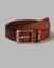 Textured Leather Belt with Buckle closure