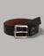 Textured Metropolitan Leather Belt with Buckle closure