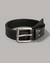 Textured Metropolitan Leather Belt with Buckle closure