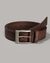 Punch-out stylised Leather Belt with Buckle closure