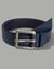 Dual Loop Classic Leather Belt with Buckle closure