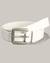 Dual Loop Classic Leather Belt with Buckle closure