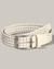 Luxe Leather Braided Belt with Buckle closure