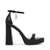 VERONIKA Black Leather Heel Sandals