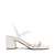 Zellie White Heels Sandals