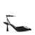 Florenzia Black Satin Pumps
