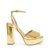 Lourdes Gold Heel Sandals
