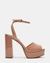 Lourdes Blush Patent Heel Sandals
