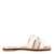 Niella White Leather Flats