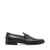 ROLANDD Black Leather Tie-Ups & Dress Loafers