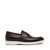 Marine Brown Leather Driver Loafers