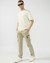 Terra Trail  Slim Straight Fit Mid Rise Beige Cargo Trousers