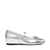 Leeta-In Silver Crinkle Ballerinas