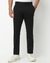 Slim Fit Mid Rise Black Trousers