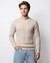 Men's Grey Regular Fit Knit Sweater