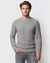 Men's Grey Regular Fit Knit Sweater