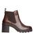 Haislee Brown Leather Boots