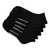 STEVE MADDEN | 6 Pack Peyton Ribbed Quarter Socks Black