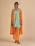 Orange Embroidered Coat