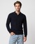 Men's Blue Regular Fit Knit Sweater