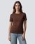 Fine Rib Slim Fit T-Shirt