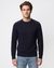 Shoulder Patch Crew Neck Sweater