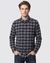 Men's Blue Checked Regular Fit Shirt