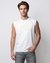 Men's White Printed Boxy Fit Top